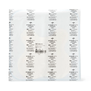 DRESSINGS, HYDROCOLLOID: EXUDERM SATIN HYDROCOLLOID WOUND DRESSING, SACRAL, 6.4" X 6.5"