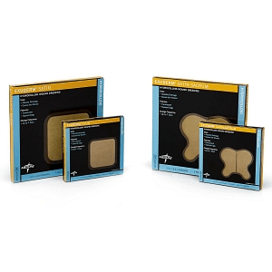 DRESSINGS, HYDROCOLLOID: EXUDERM SATIN HYDROCOLLOID WOUND DRESSING, SACRAL, 4" X 3.6"